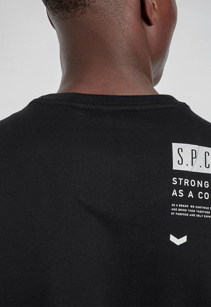 S.P.C.C - Radcliffe crew neck logo sweat - black