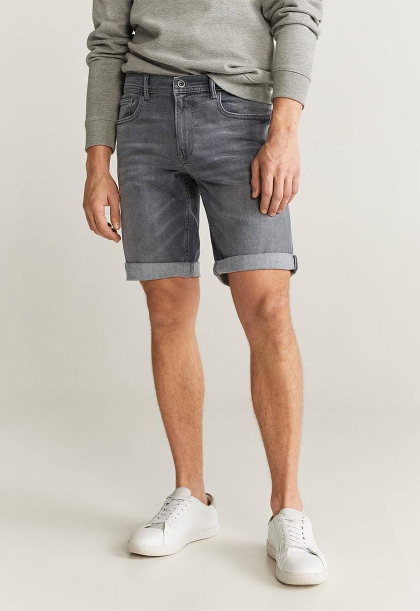 MANGO - Rockh bermuda shorts  - open grey