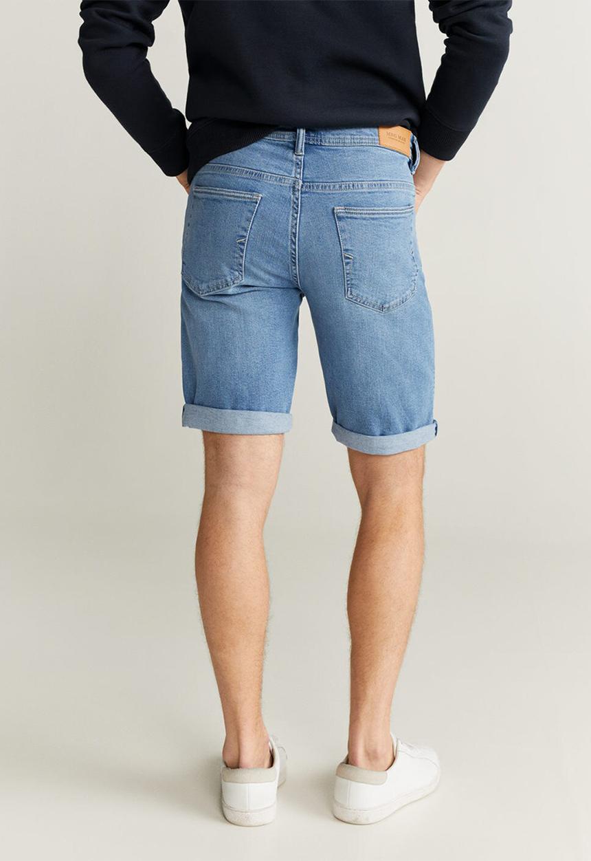 MANGO - Rockh bermuda shorts - open blue
