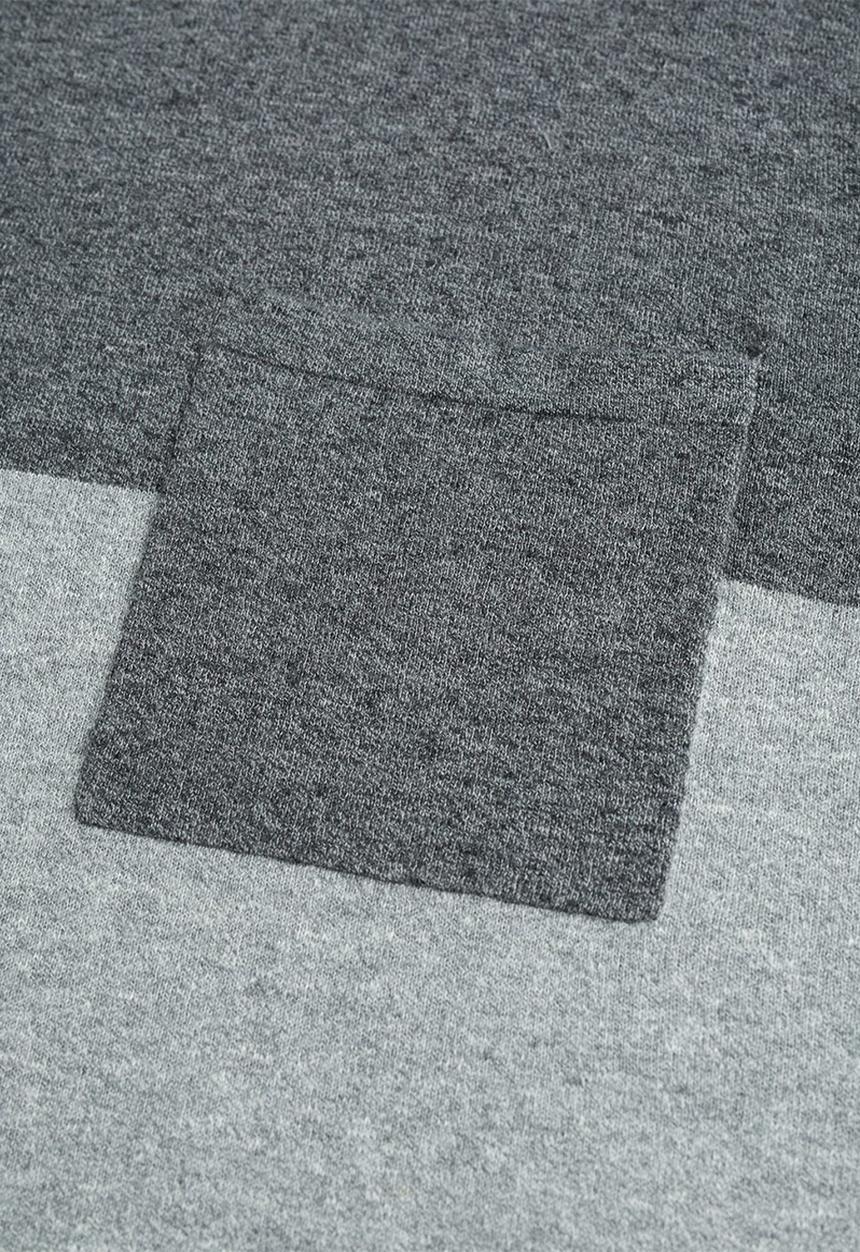 MANGO - Cotton linen-blend knit t-shirt  pastel grey