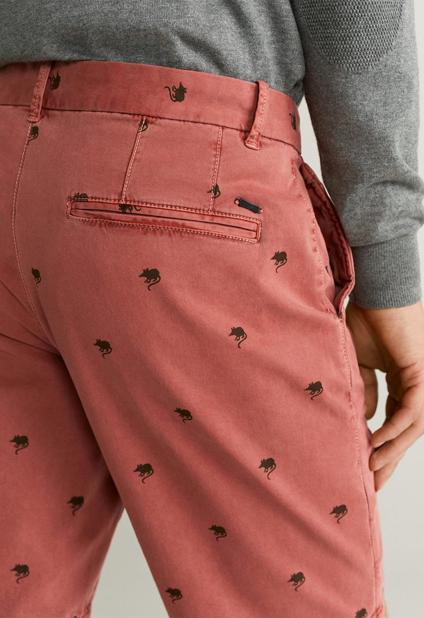 MANGO - Tinosh bermuda shorts - red