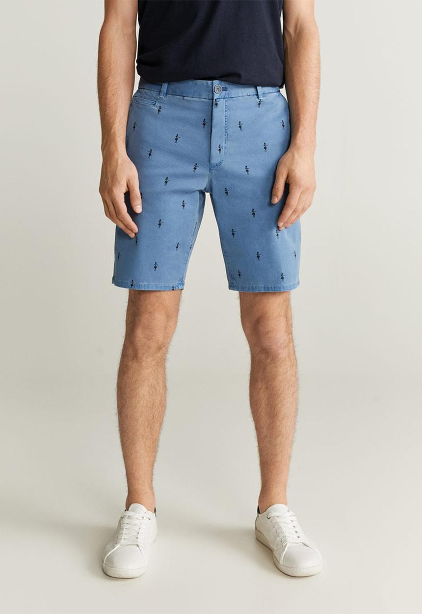 MANGO - Tinosh bermuda shorts - light/pastel blue