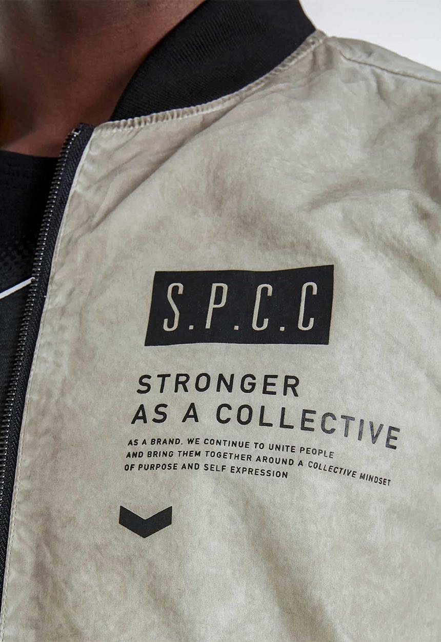 S.P.C.C - Kilmer lightweight bomber jacket - grey 