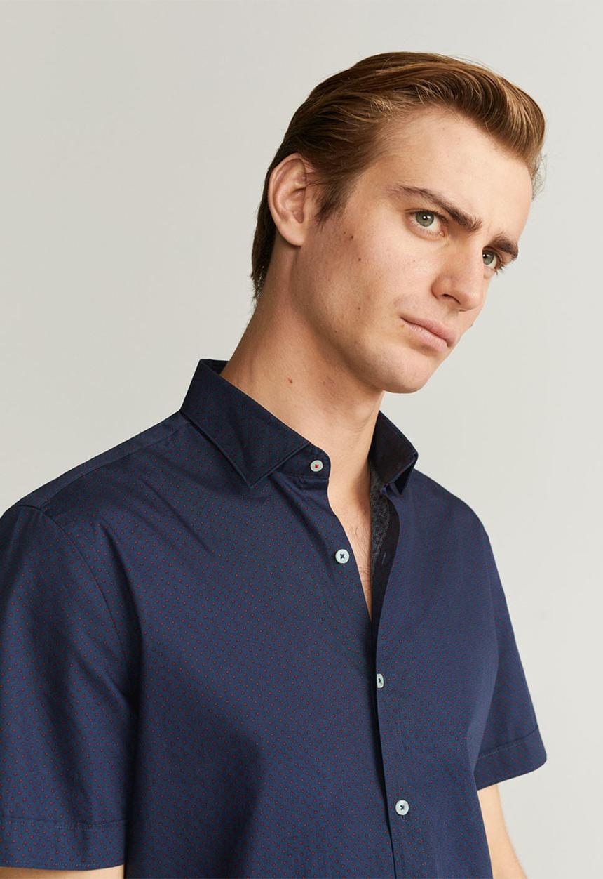 MANGO - Doti-h shirt - navy