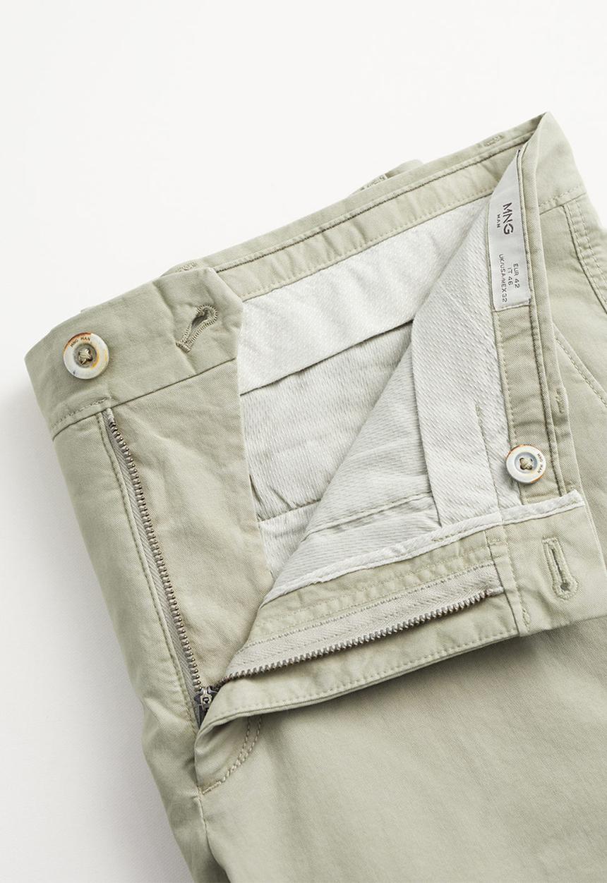 MANGO - Gracia bermuda shorts - light pastel green