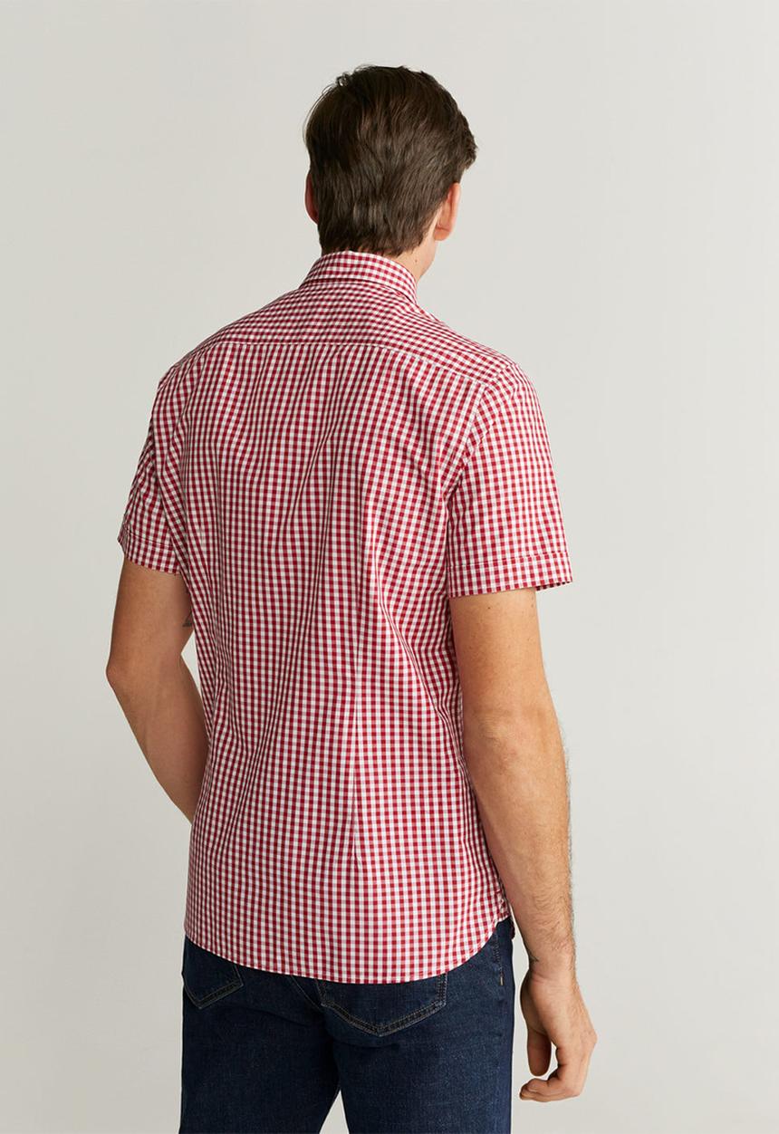 MANGO - Vichyh-h shirt - red