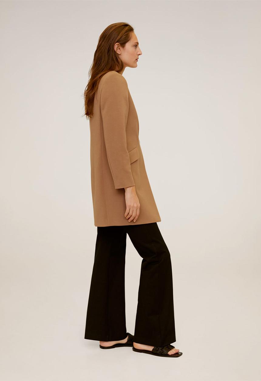 MANGO - Coat meryl - medium brown