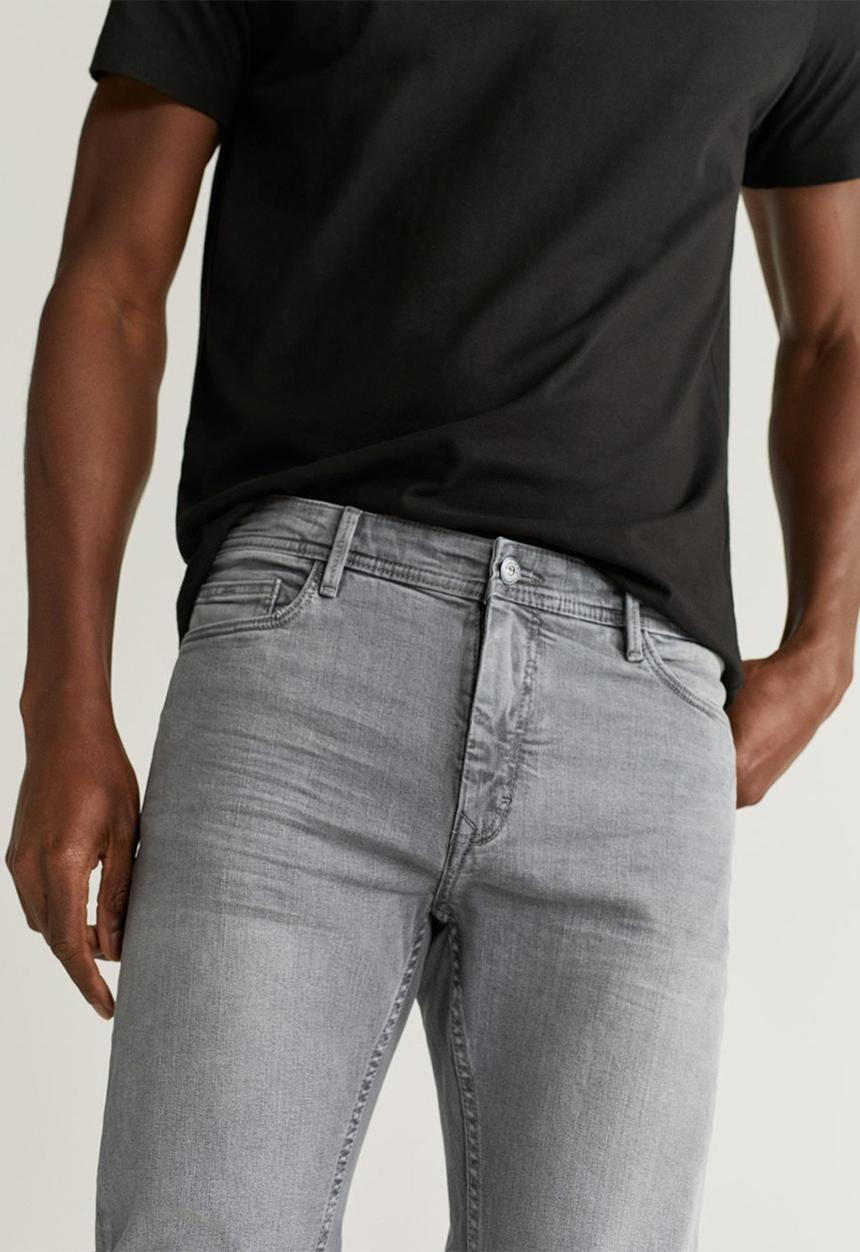 MANGO - Jude jeans - open grey