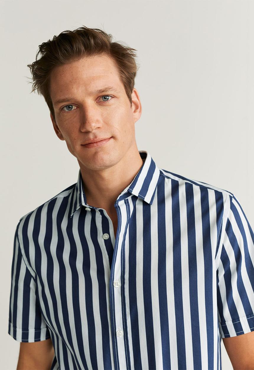 MANGO - Anuska-h shirt - navy