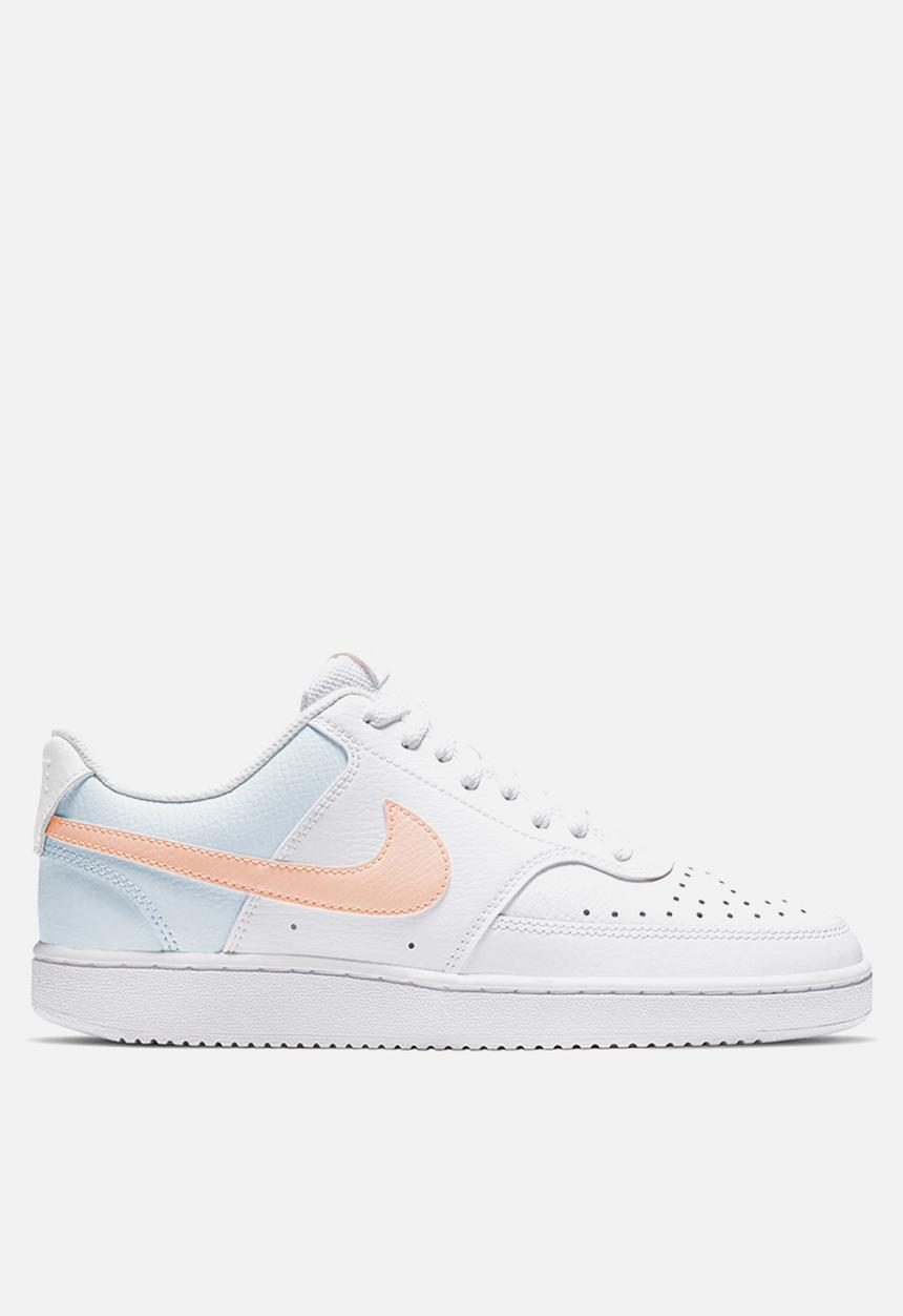 Nike - Court Vision low - white / washed coral-aura-pale ivory