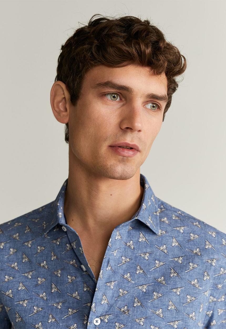 MANGO - Route shirt - navy