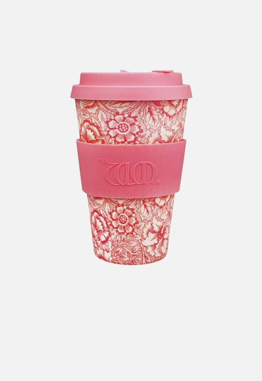 Ecoffee Cup - Poppy William Morris Bamboo Ecoffee Cup - 400ml