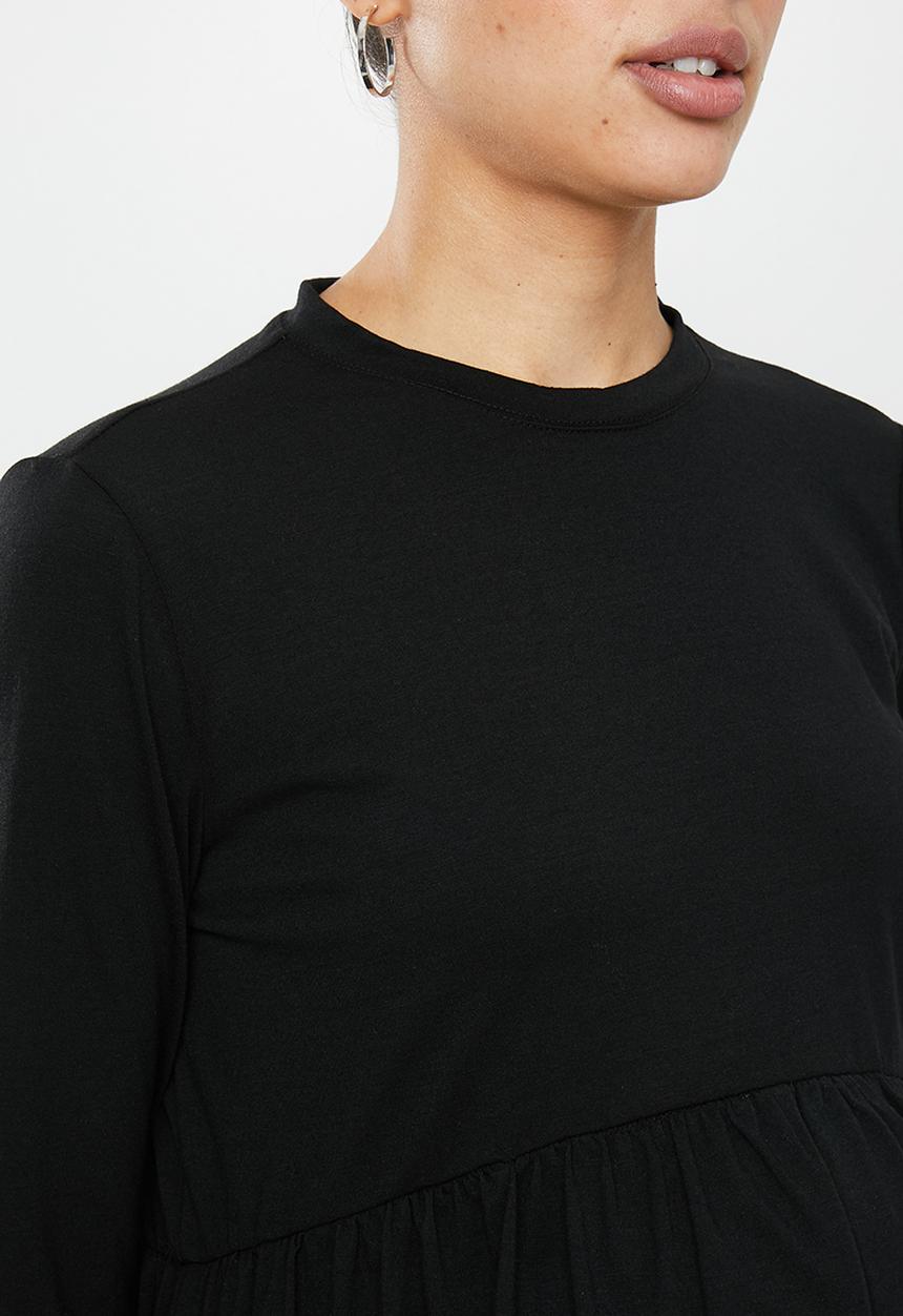 Superbalist - maternity baby doll sweater - black