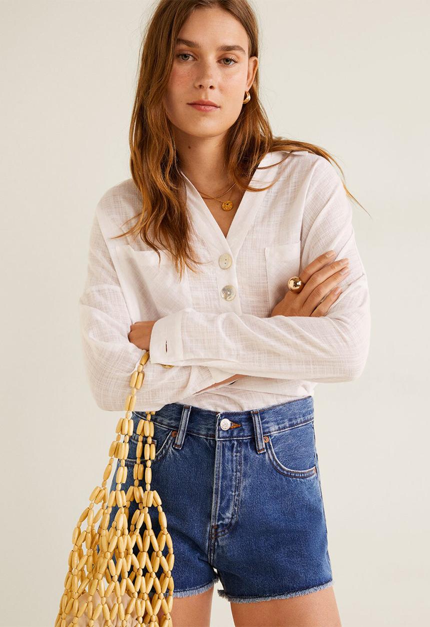 MANGO - Shorts iconic - blue