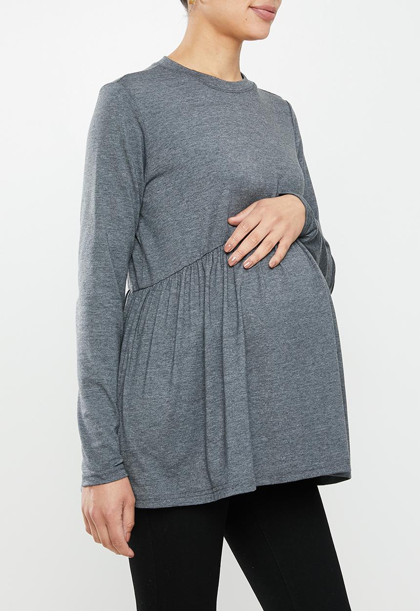 Superbalist - maternity baby doll sweater - grey