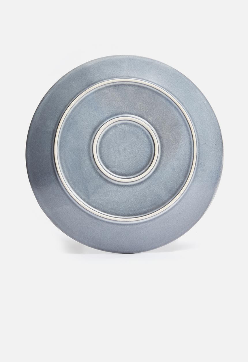 Sixth Floor - Swirl  dinner plate set of 4 - midnight