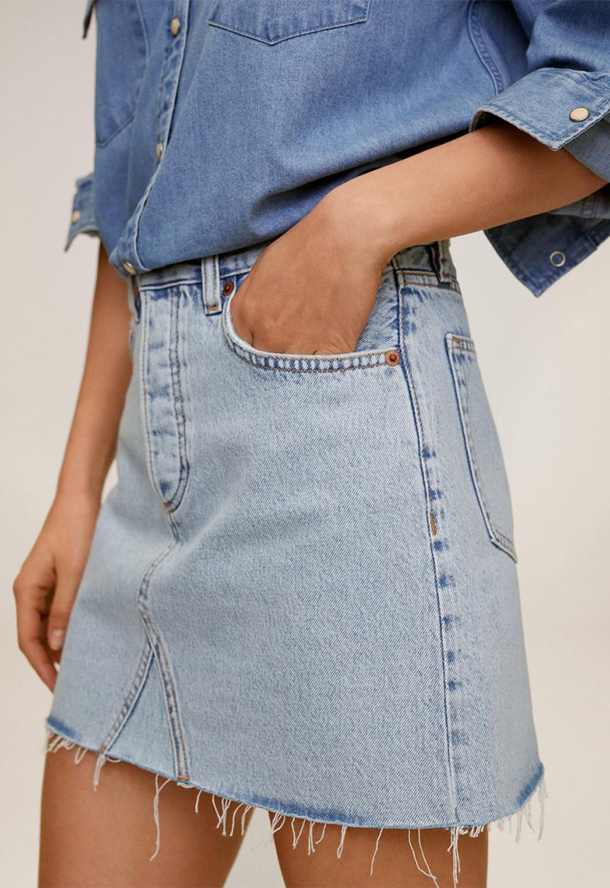 MANGO - Skirt monica - blue