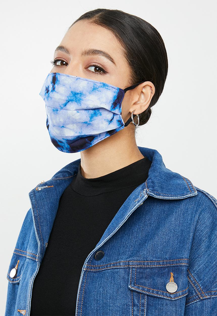 Superbalist - Blue tie dye and blue mask pack - blue