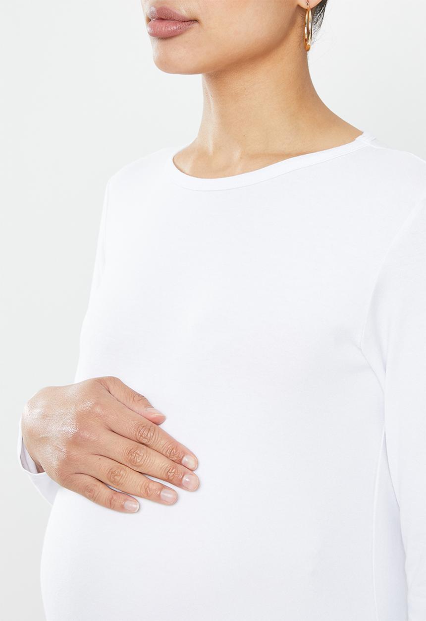 Superbalist - Maternity 2 pack long sleeve crew neck - navy & white