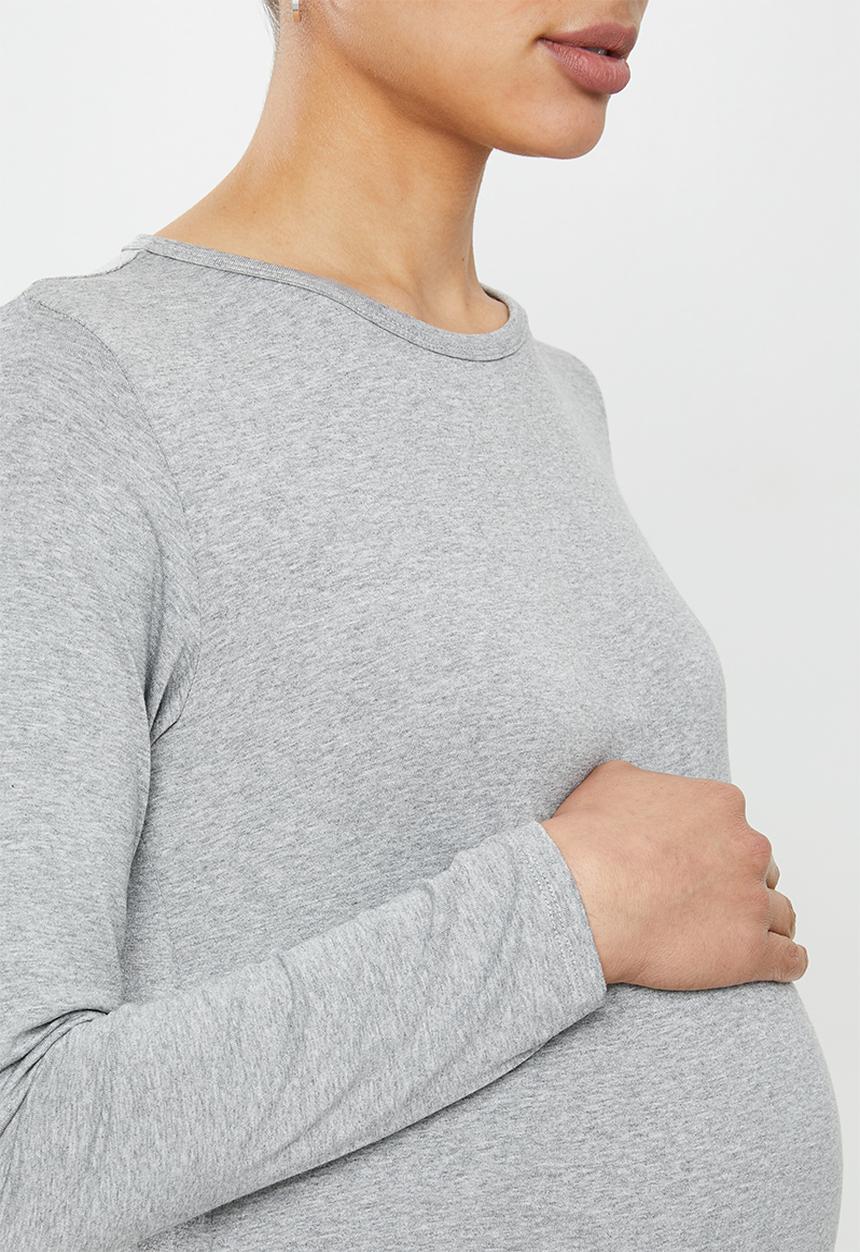 Superbalist - Maternity 2 pack long sleeve crew neck - black & grey