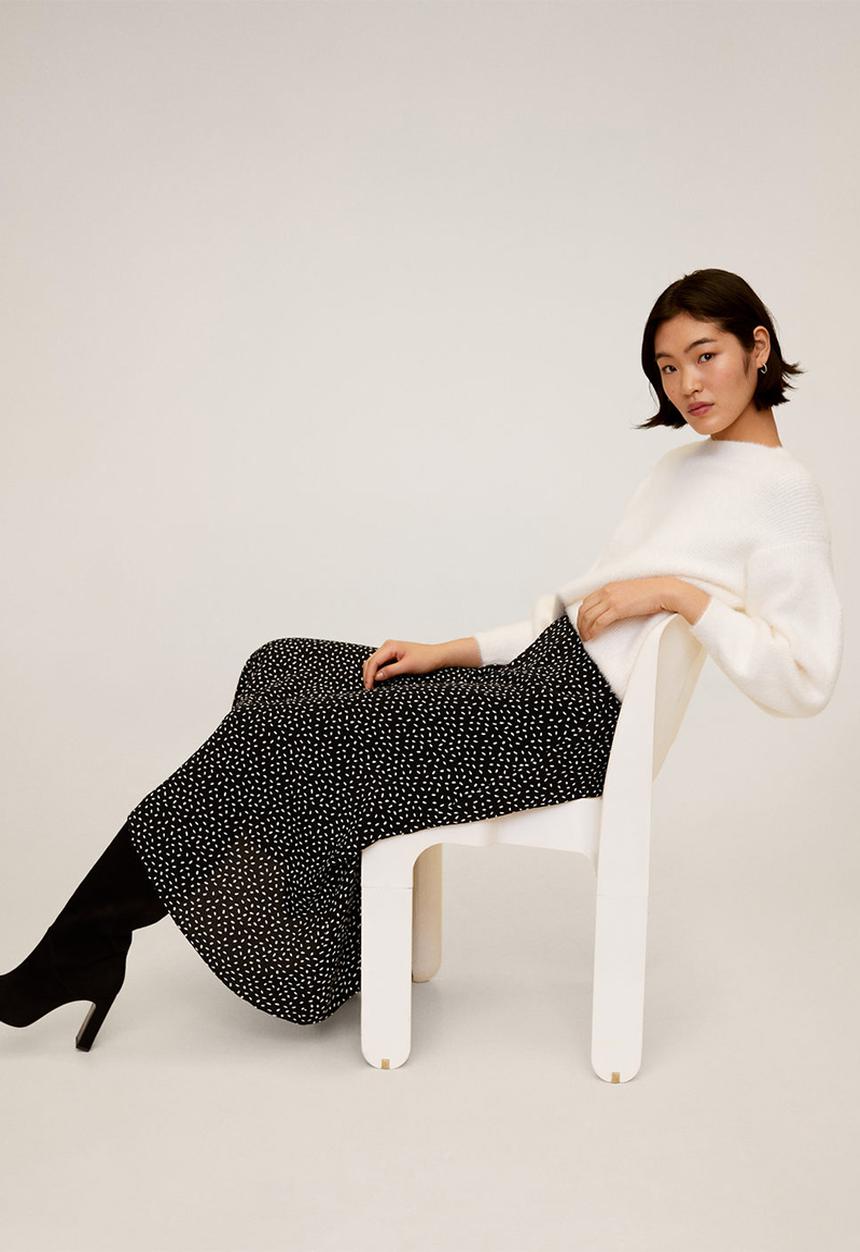 MANGO - Bombay skirt - black