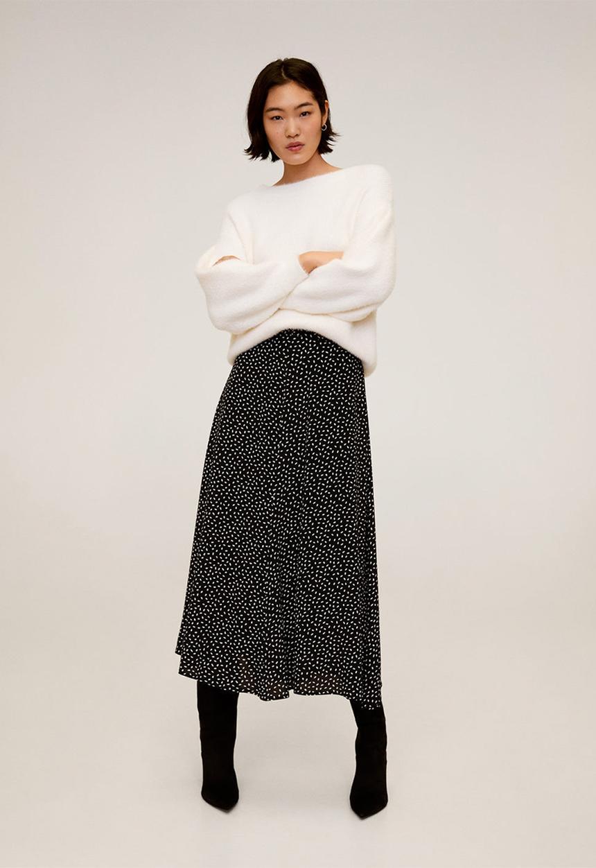 MANGO - Bombay skirt - black