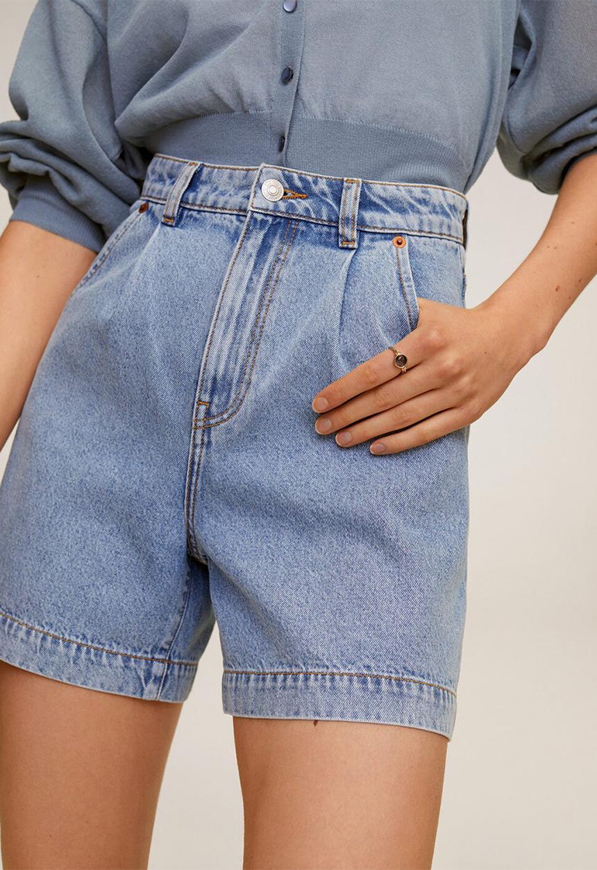 MANGO - Shorts regina - blue