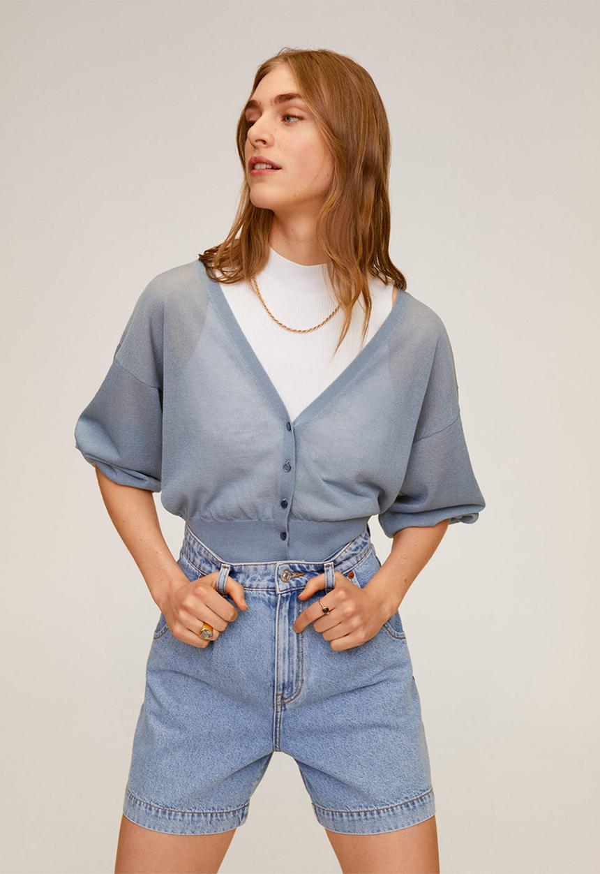 MANGO - Shorts regina - blue