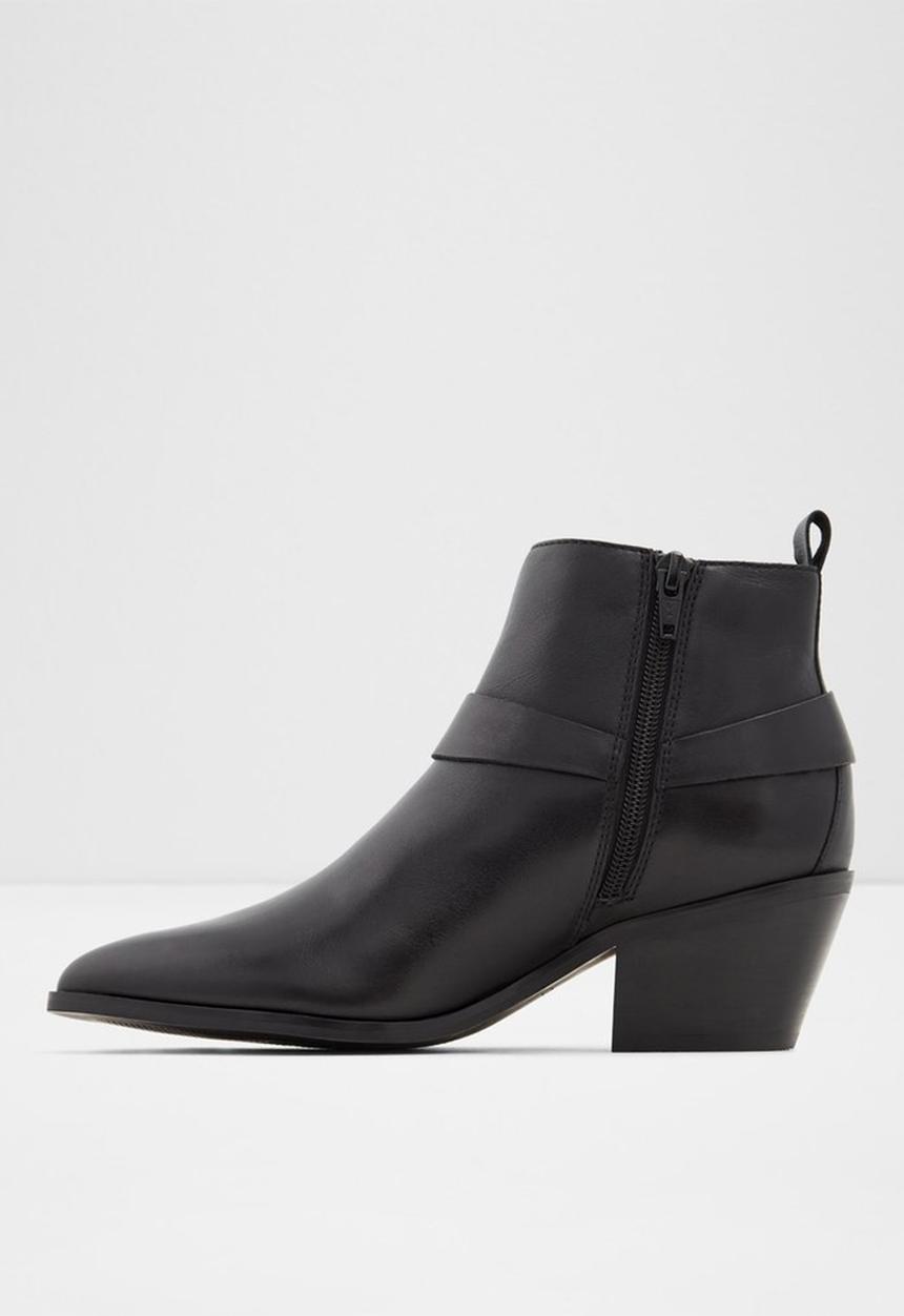 ALDO - Wrangler leather boot - black