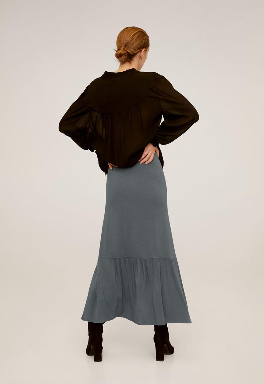 MANGO - Skirt reopri - grey