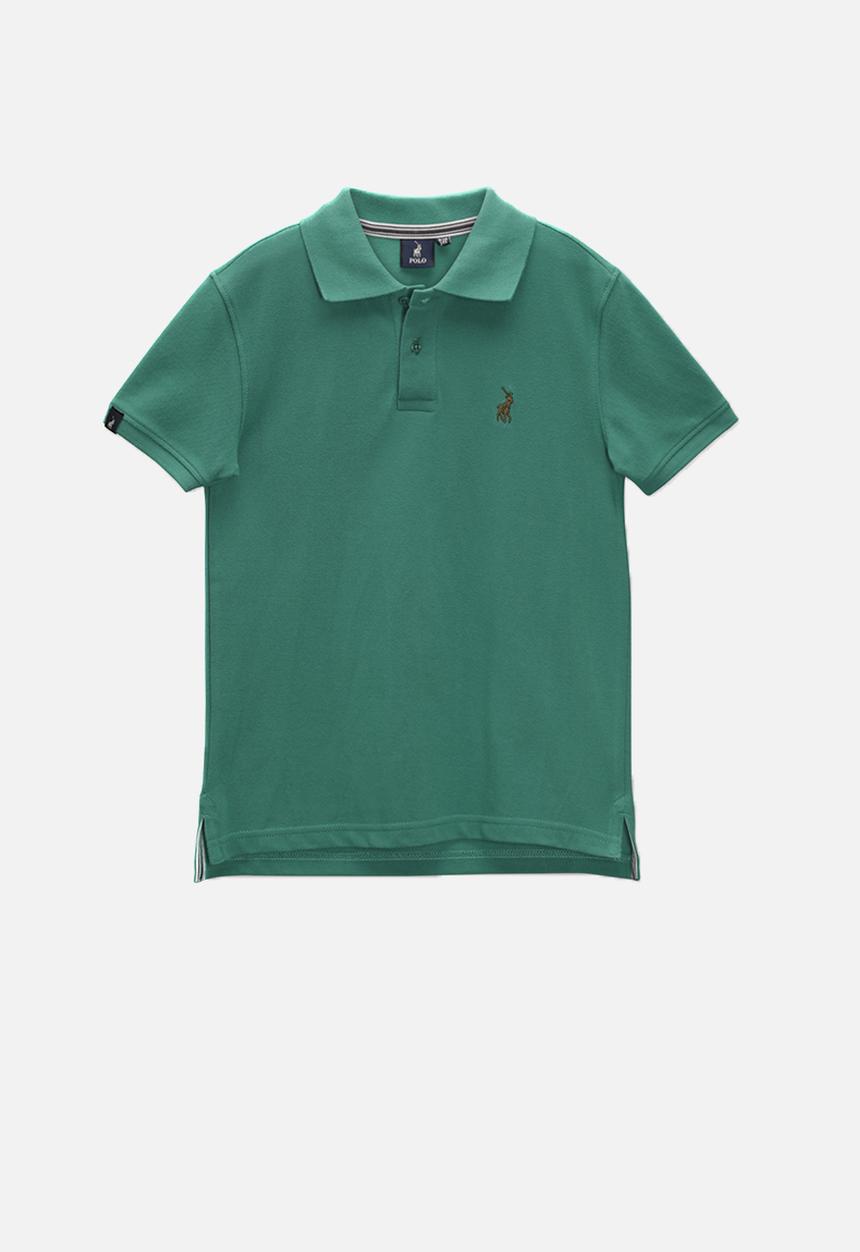 POLO - Boys Austin short sleeve golfer - green