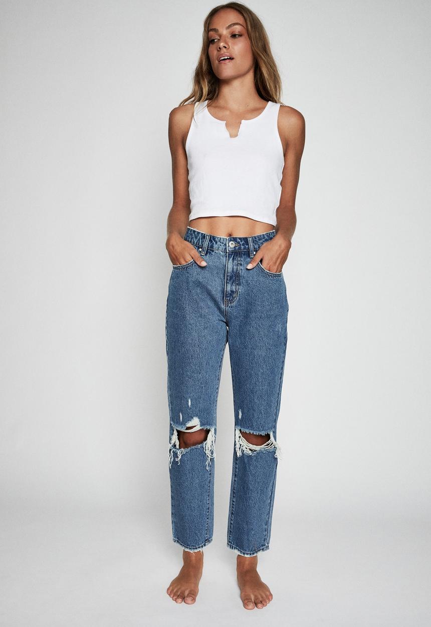 Cotton On - Mom jean - berkley blue 