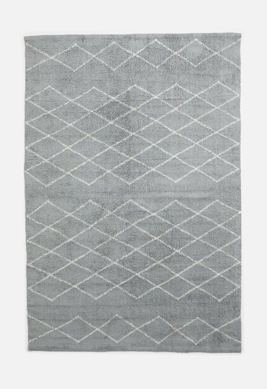 Sixth Floor - Nairi cotton tufted rug - grey