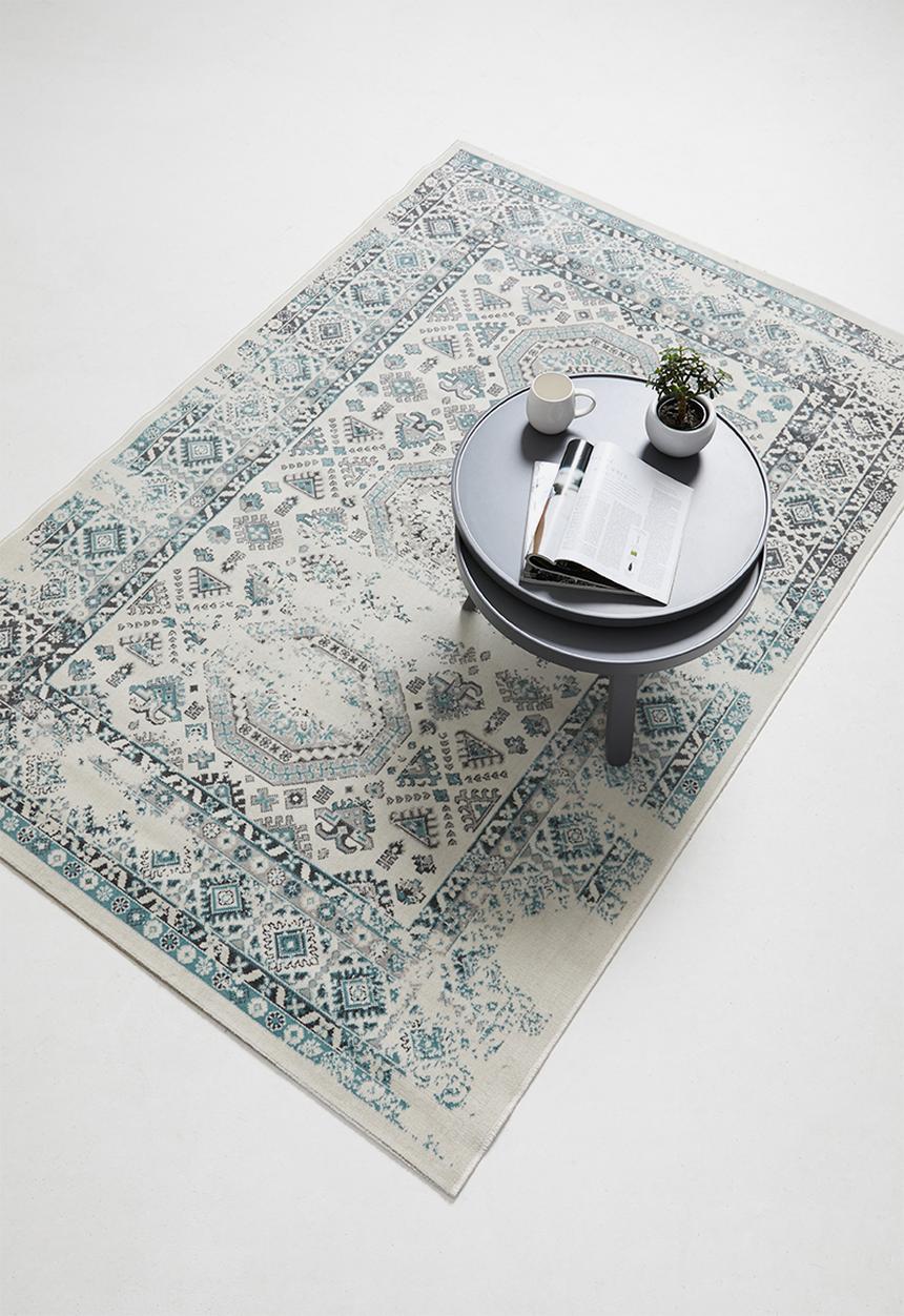 Hertex Haus - Karim blue surf rug - blue