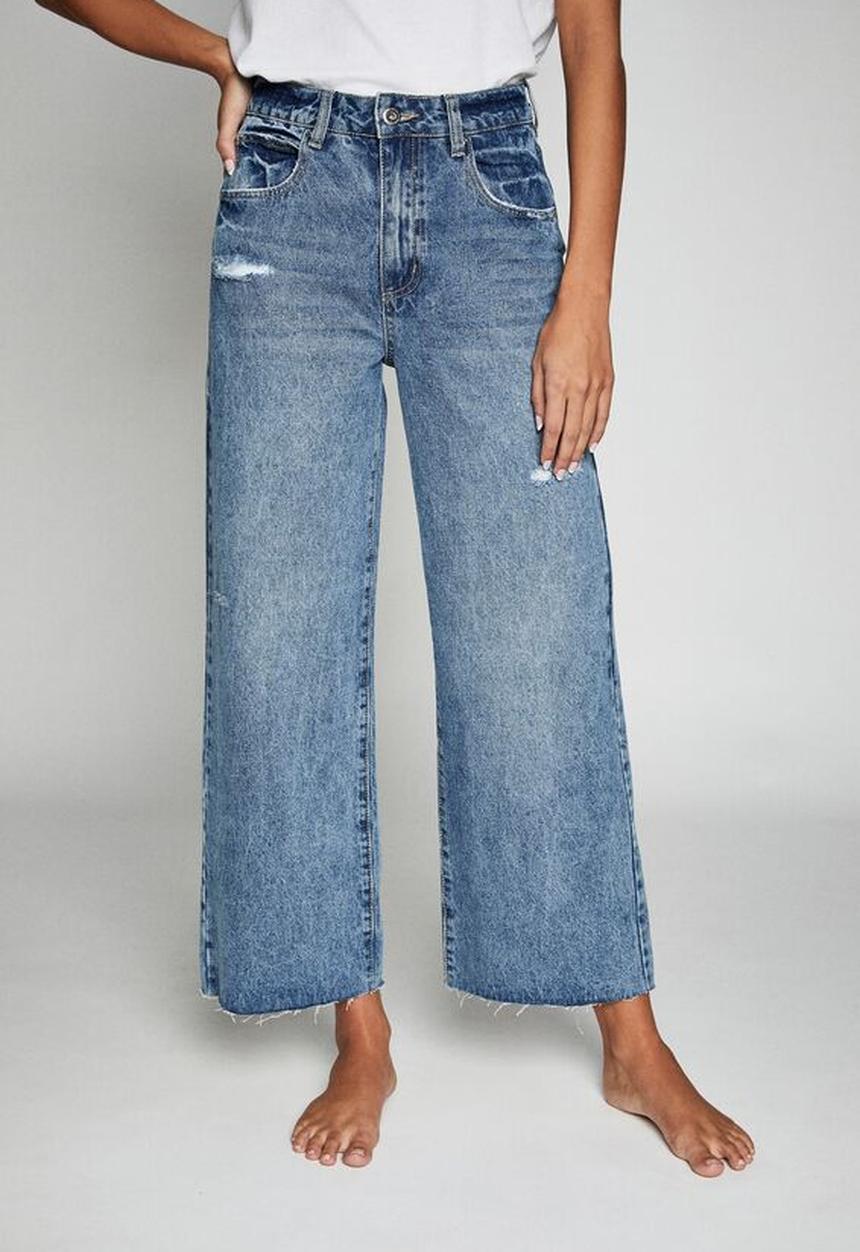 Cotton On - Wide leg jean - cali blue