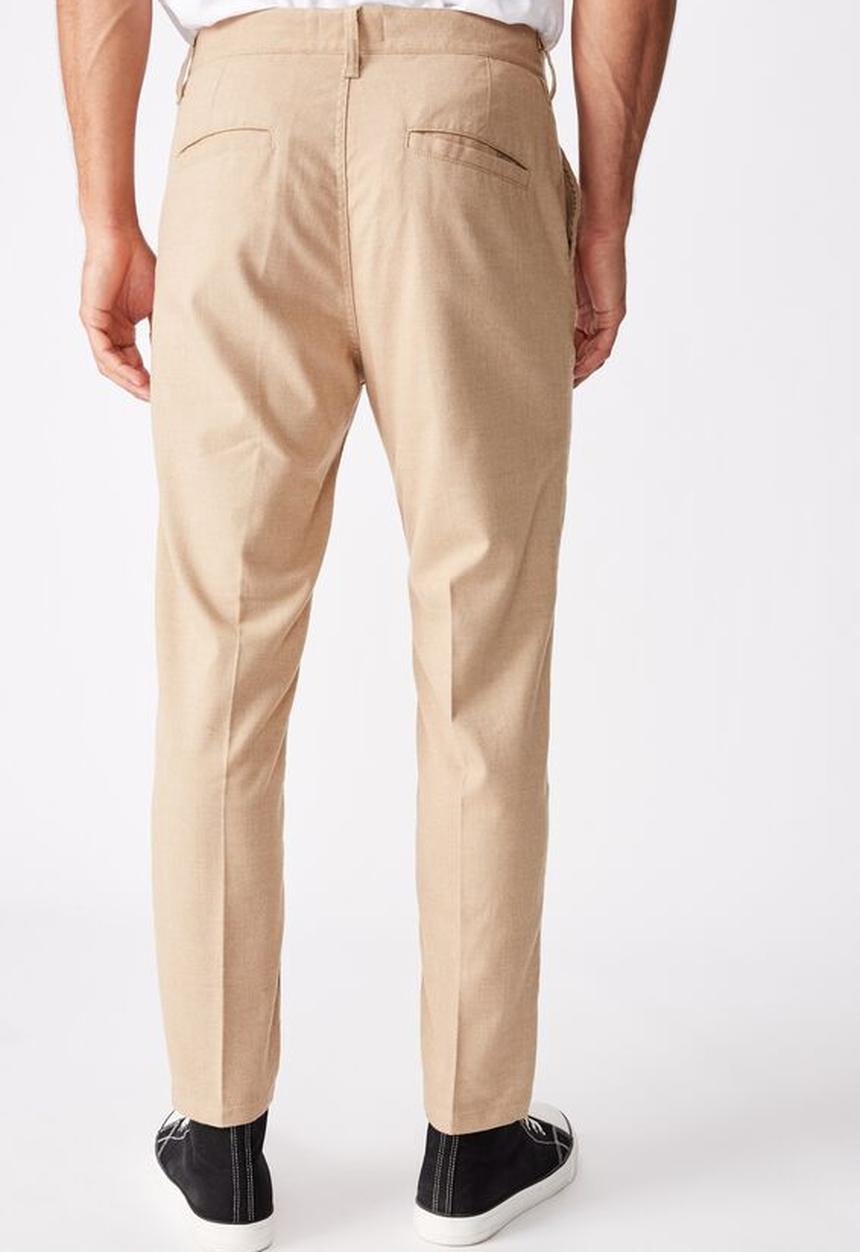 Cotton On - Oxford trouser - textured tan