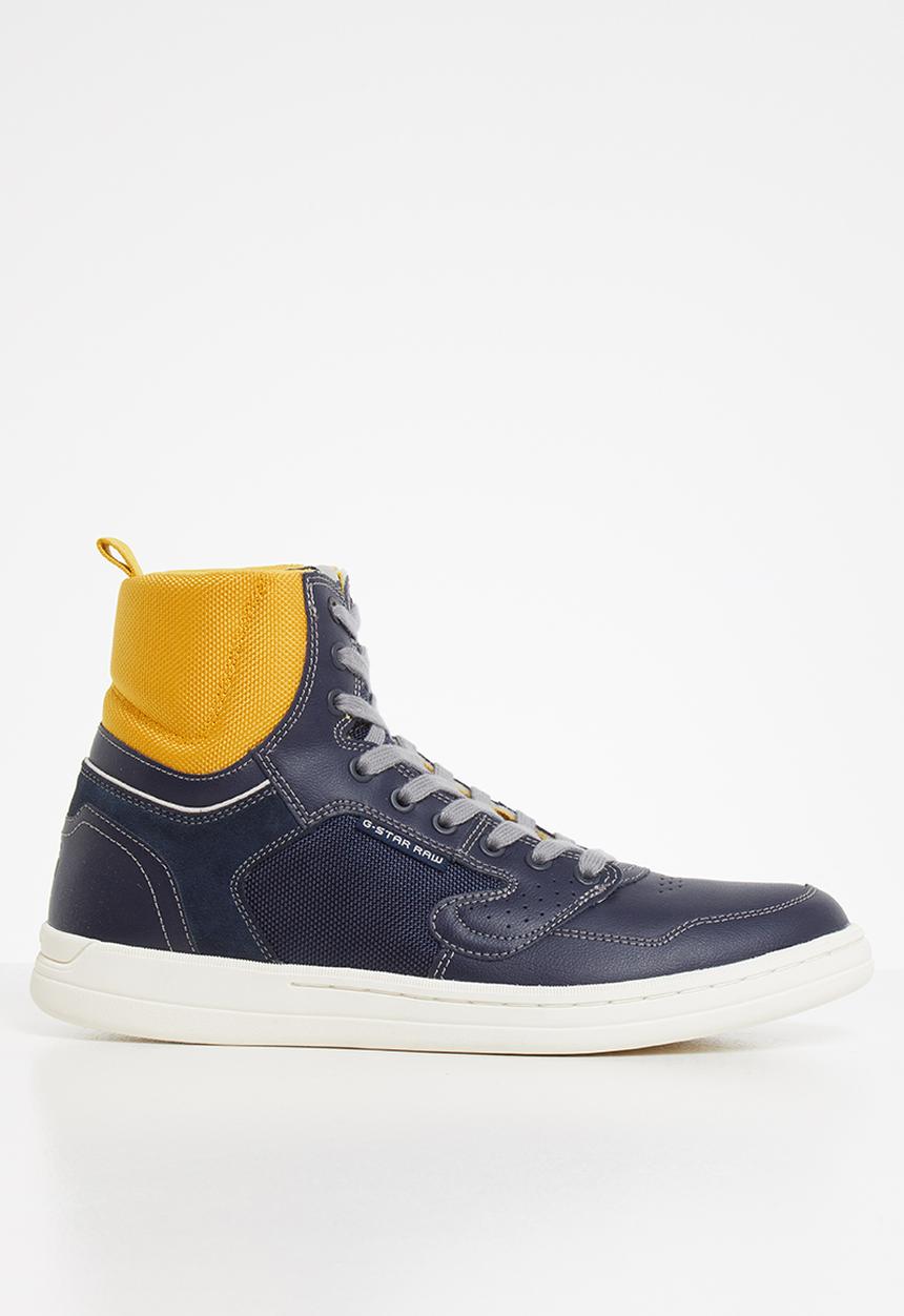 G-STAR - Mimemis mid - mazarine blue/yellow