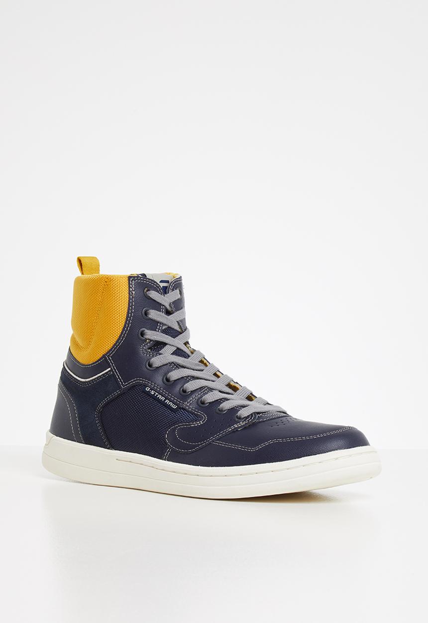 G-STAR - Mimemis mid - mazarine blue/yellow