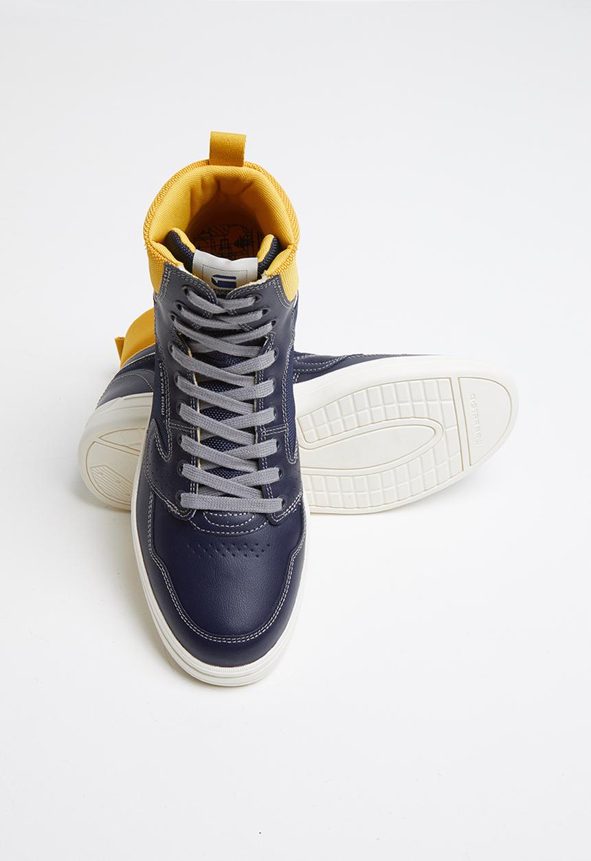 G-STAR - Mimemis mid - mazarine blue/yellow