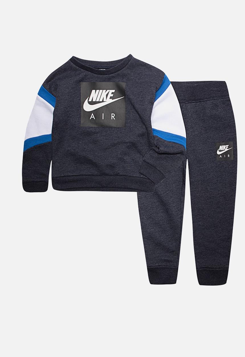 Nike - Nkb nike air crew & pant set - obsidian heather