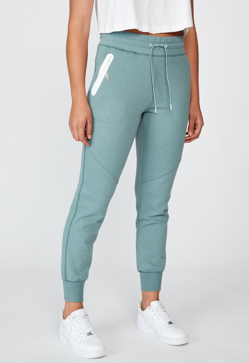 Factorie - Tech zip trackpant - stormy sea