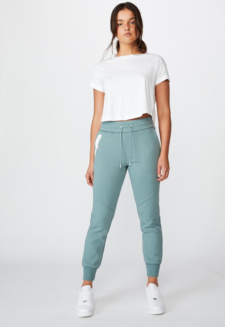 Factorie - Tech zip trackpant - stormy sea