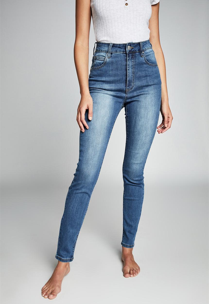 Cotton On - High rise skinny jean - mid blue