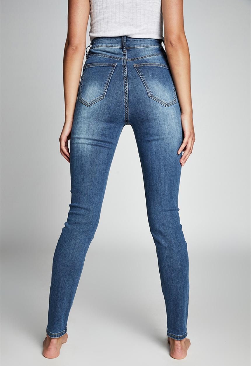 Cotton On - High rise skinny jean - mid blue