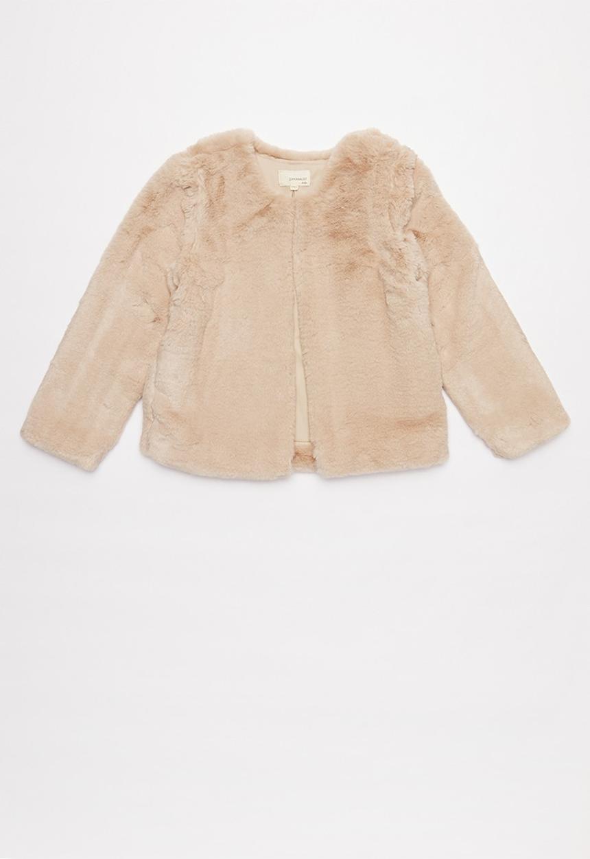 Superbalist - Tweens faux fur jacket -  blush