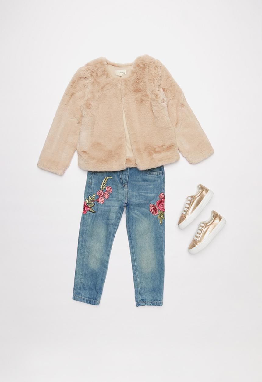 Superbalist - Tweens faux fur jacket -  blush