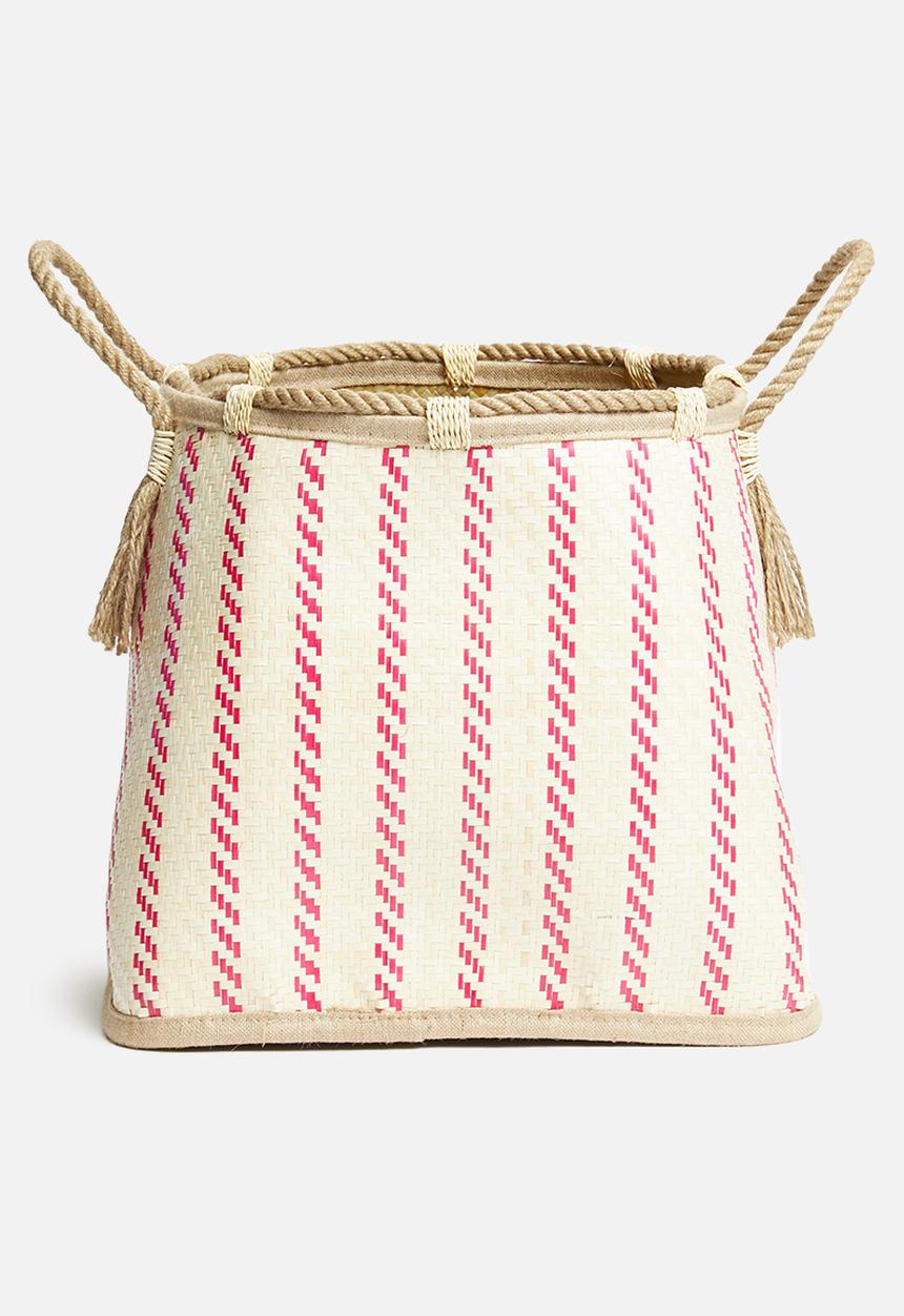 Sixth Floor - Ali woven basket - red