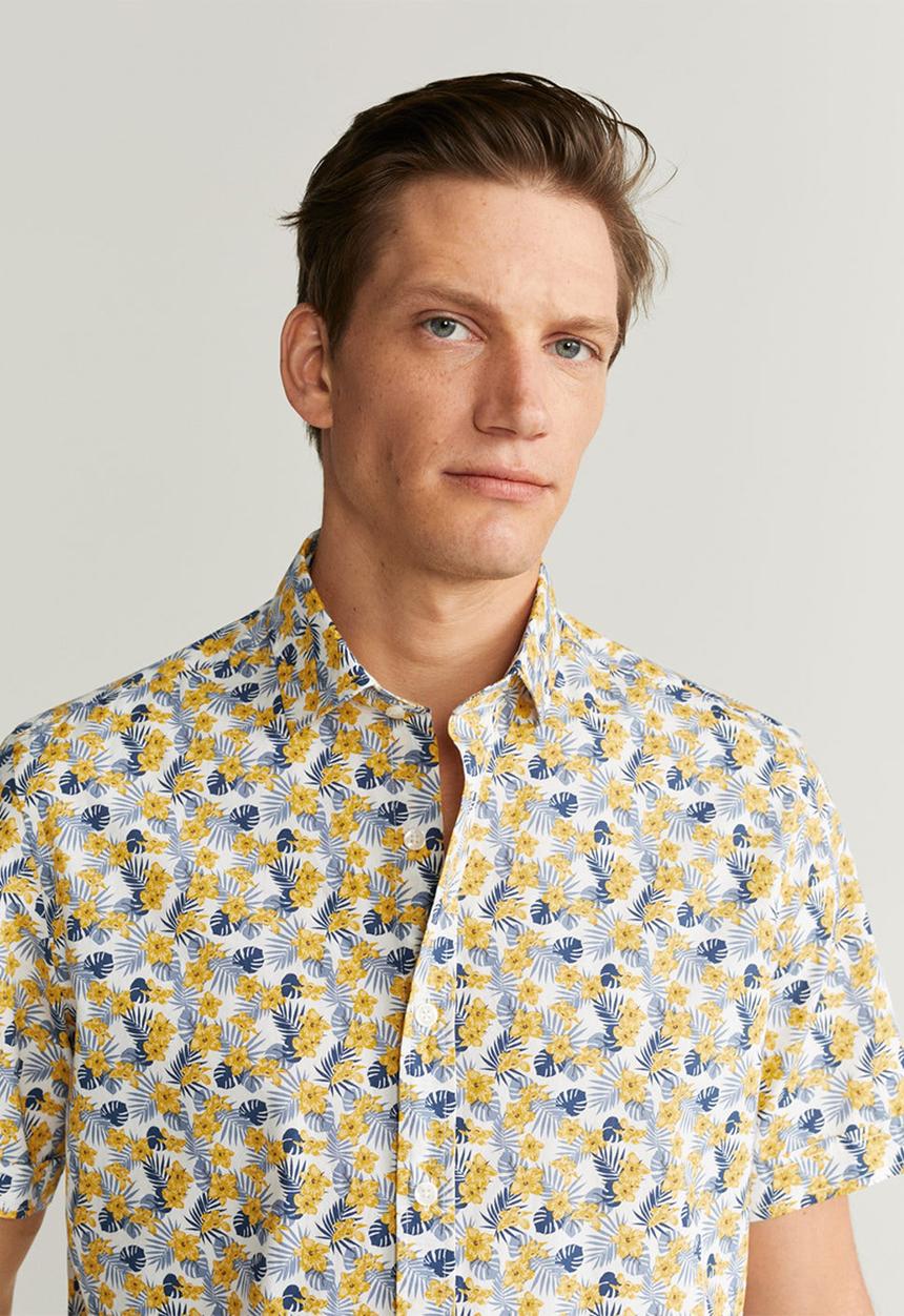 MANGO - Flower shirt - multi 