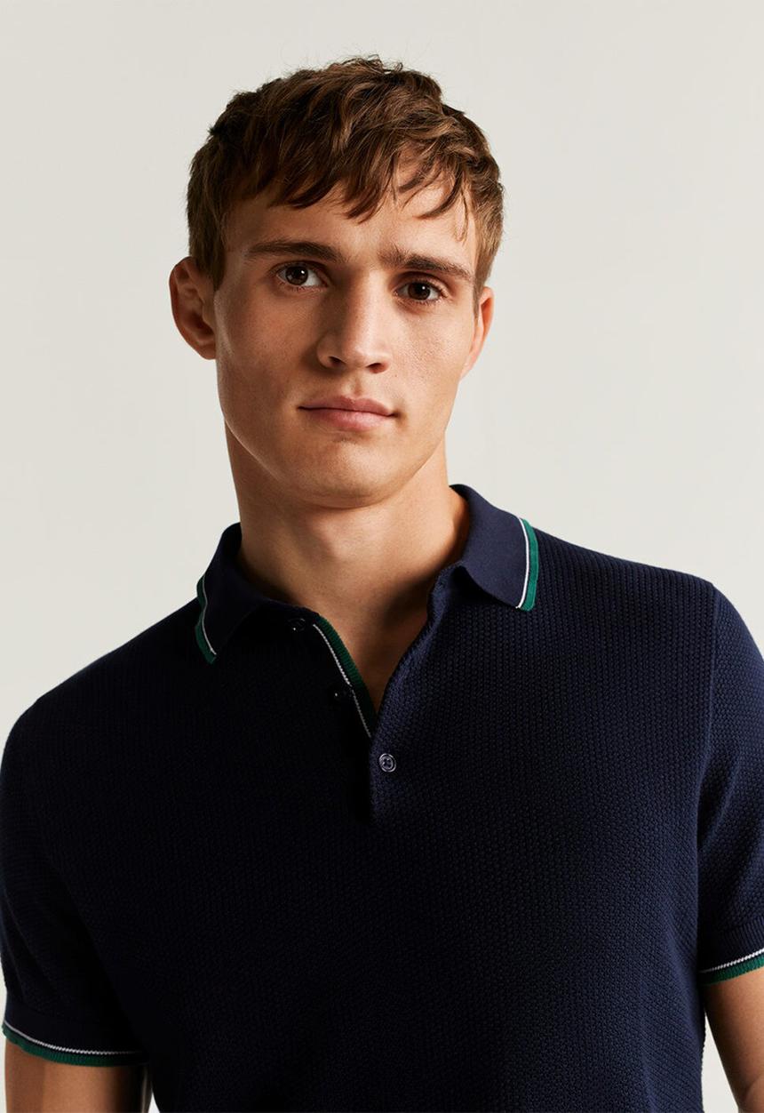 MANGO - Pisto polo - navy