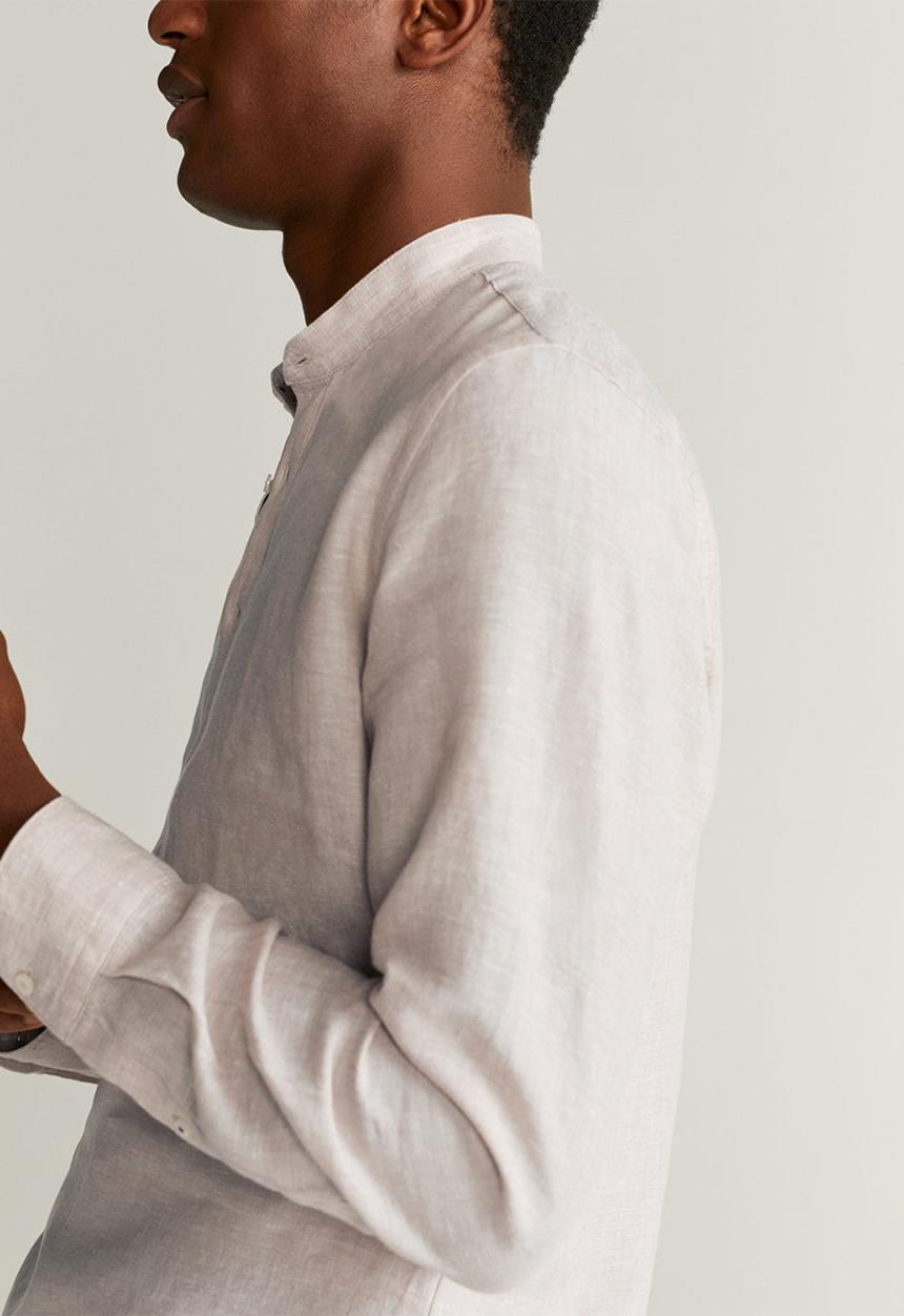 MANGO - Bolar shirt - white